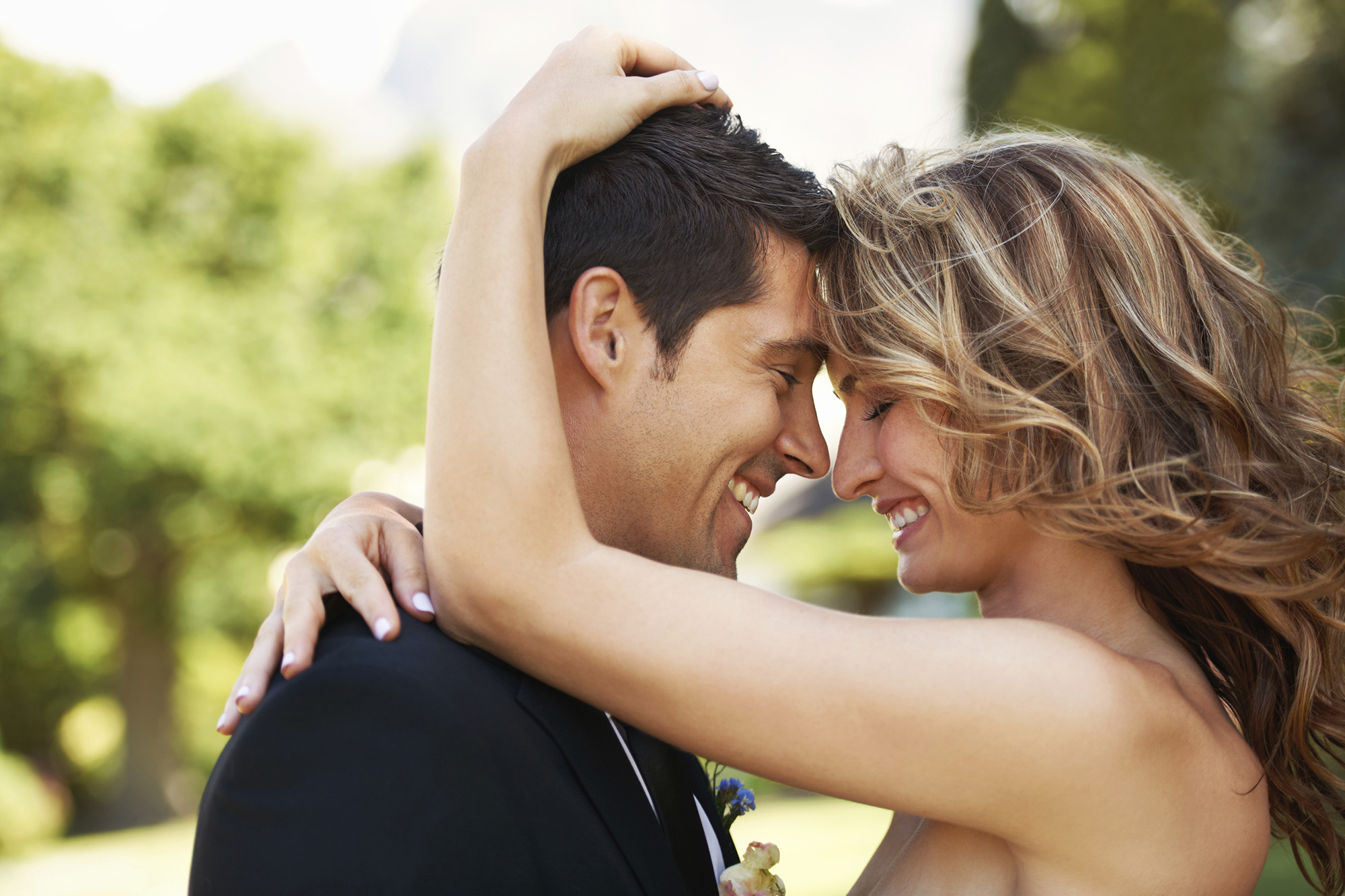 Young couple embracing at Tuscany Santa Clara