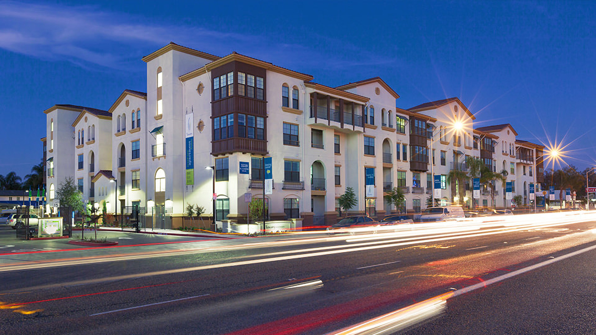 Tuscany Santa Clara exterior view nighttime